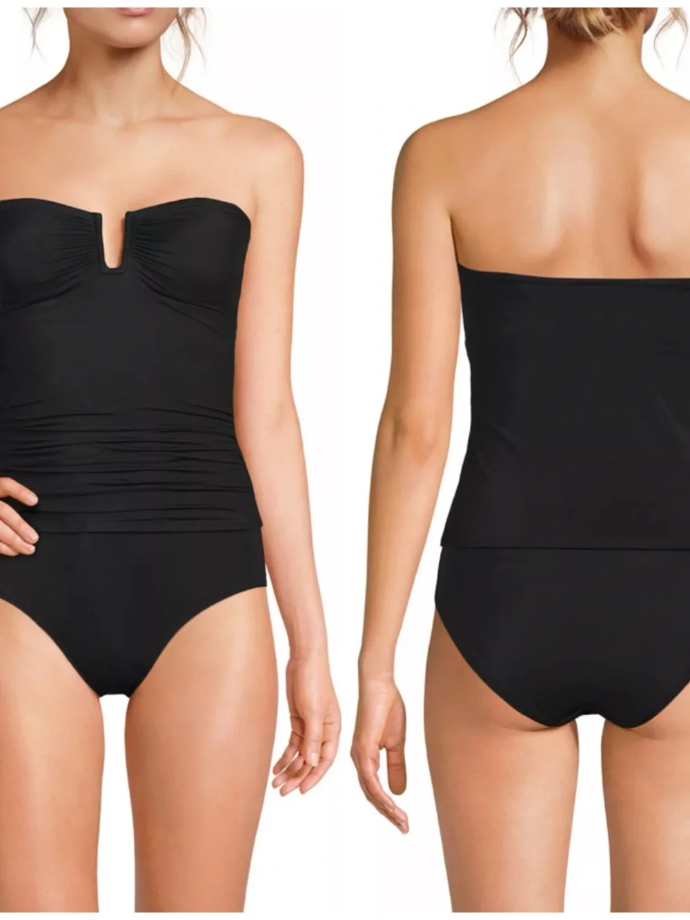 Lands end U Wire Straplessw Black  - Bandeau